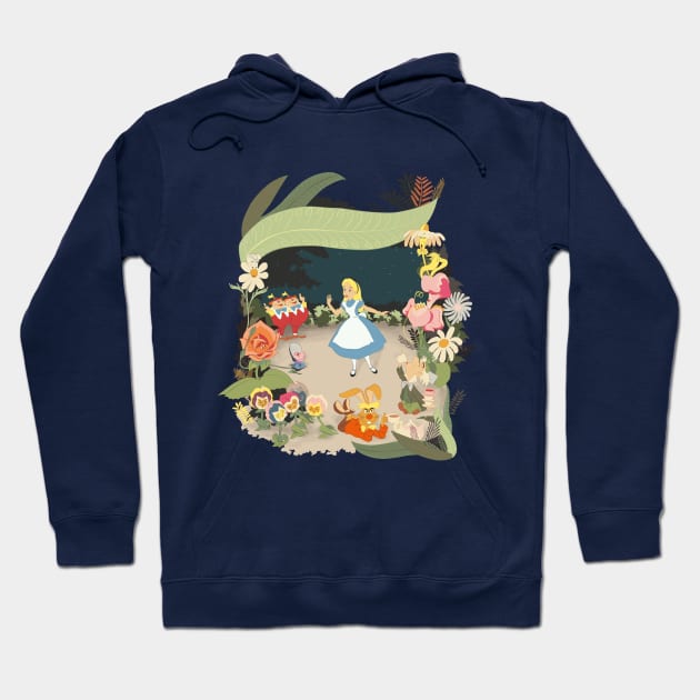 Merveilleuse Alice in wonderland Hoodie by jimlev